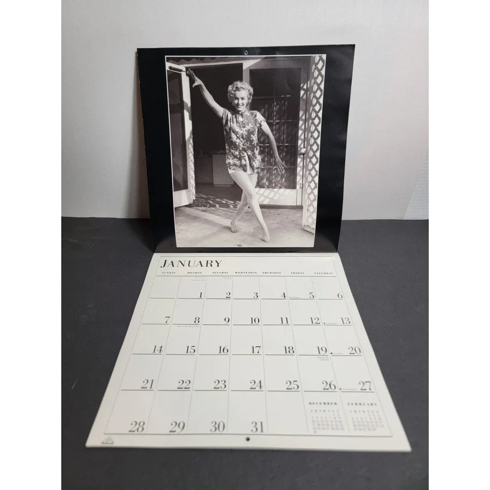 Vintage 1996 Marilyn Monroe Calendar The Unpublished Marilyn Andre de Dienes